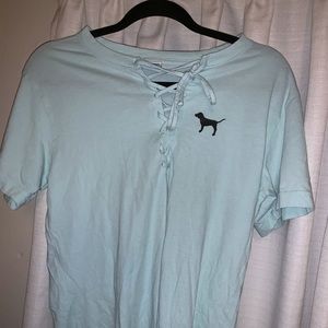 PINK Light Blue Sweater